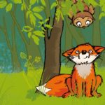 Der kleine Fuchs hoert einen Mucks