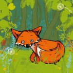 Der kleine Fuchs hoert einen Mucks