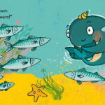 Der kleine Wal braucht einen Schal