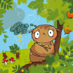 Die kleine Eule hat schlechte Laune